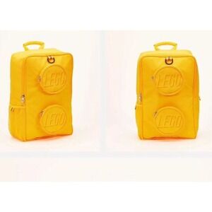 LEGO Brick 1x2 Backpack Knapsack Yellow NWOT Brand New